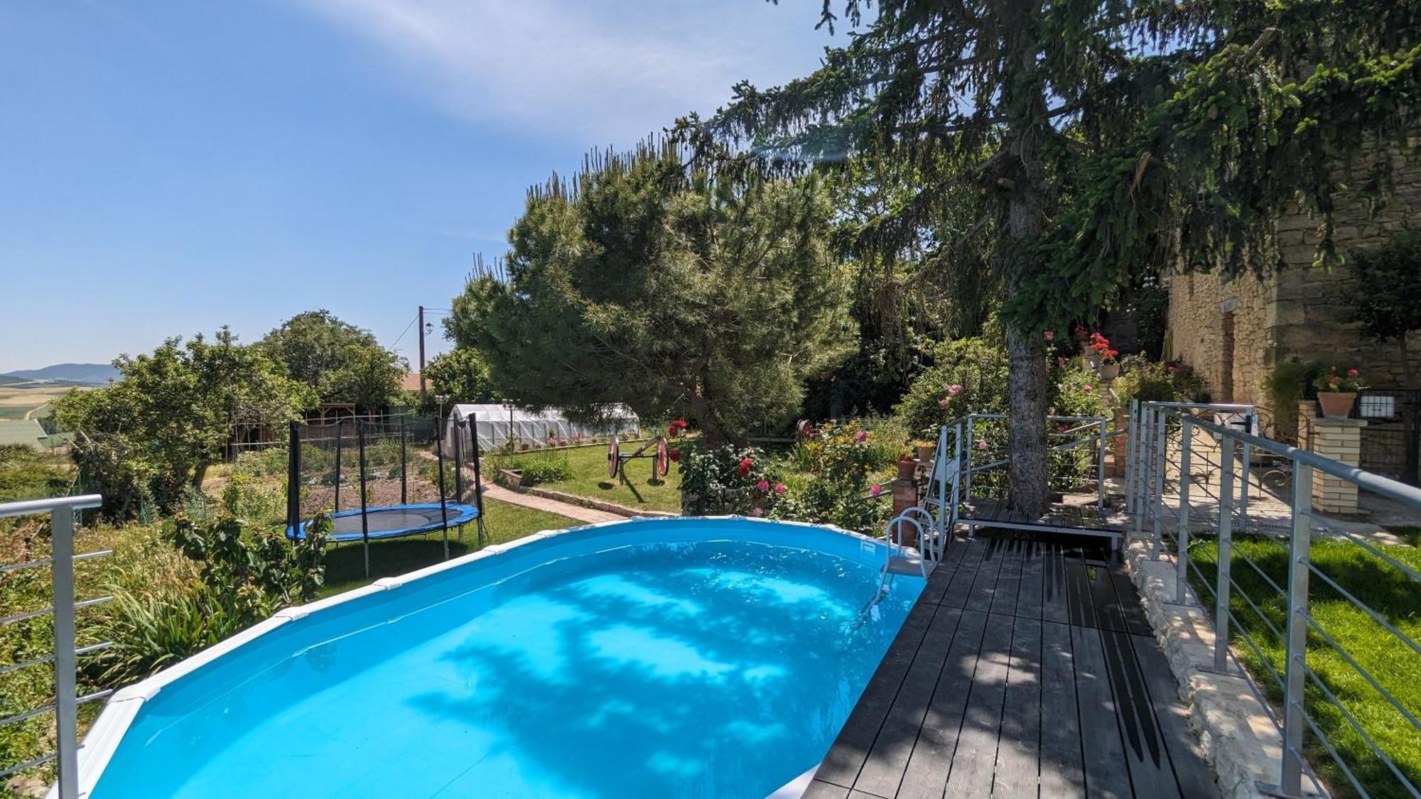 Casa Albaitar Con Piscina Y Sala De Juegos Azcona Luaran gambar